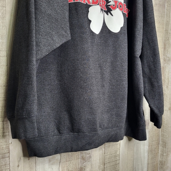 Trader Joes Gray Zip-Up Hoodie. - Picture 7 of 12